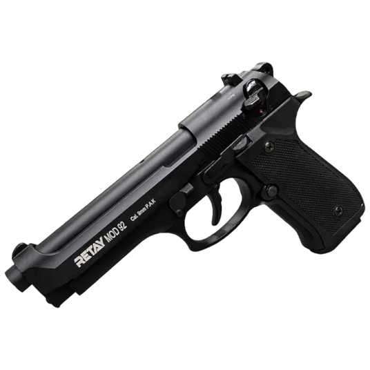 Retay MOD 92 Black Blank/Pepper Gun (Semi Auto|15+1|9mm PAK) - GSA