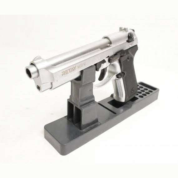 Retay MOD 92 Mat Chrome Blank/Pepper Gun (Semi Auto|15+1|9mm PAK)