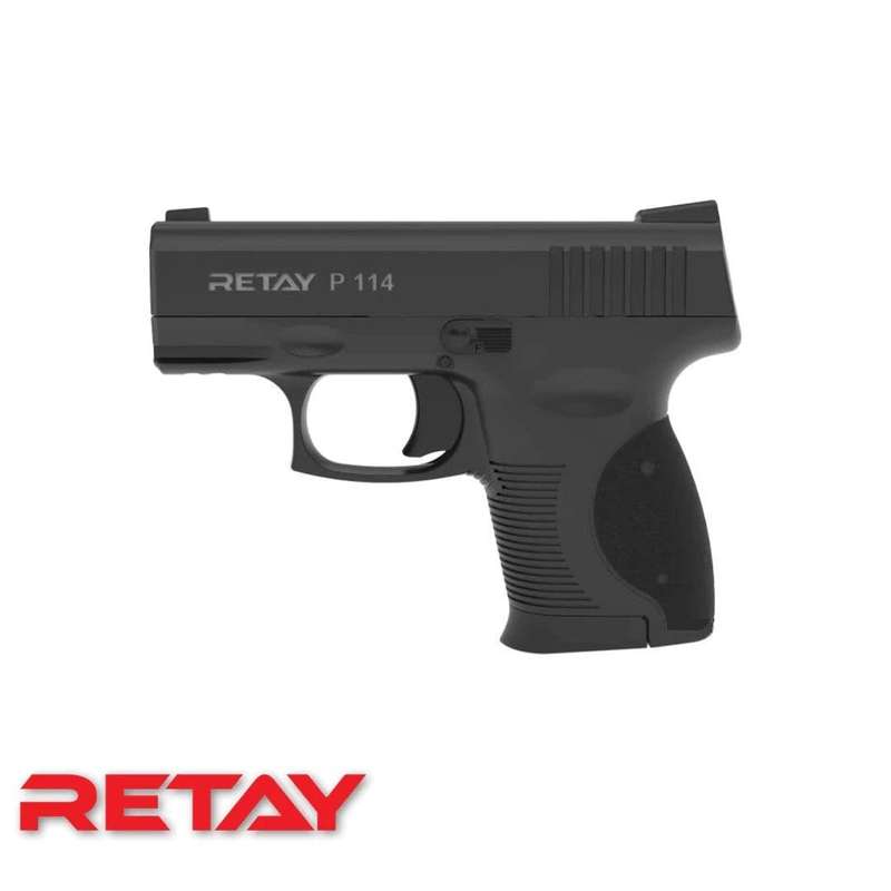 Retay P114 Black Mini Glock Blank/Pepper Gun (Semi Auto|5+1|9mm PAK)