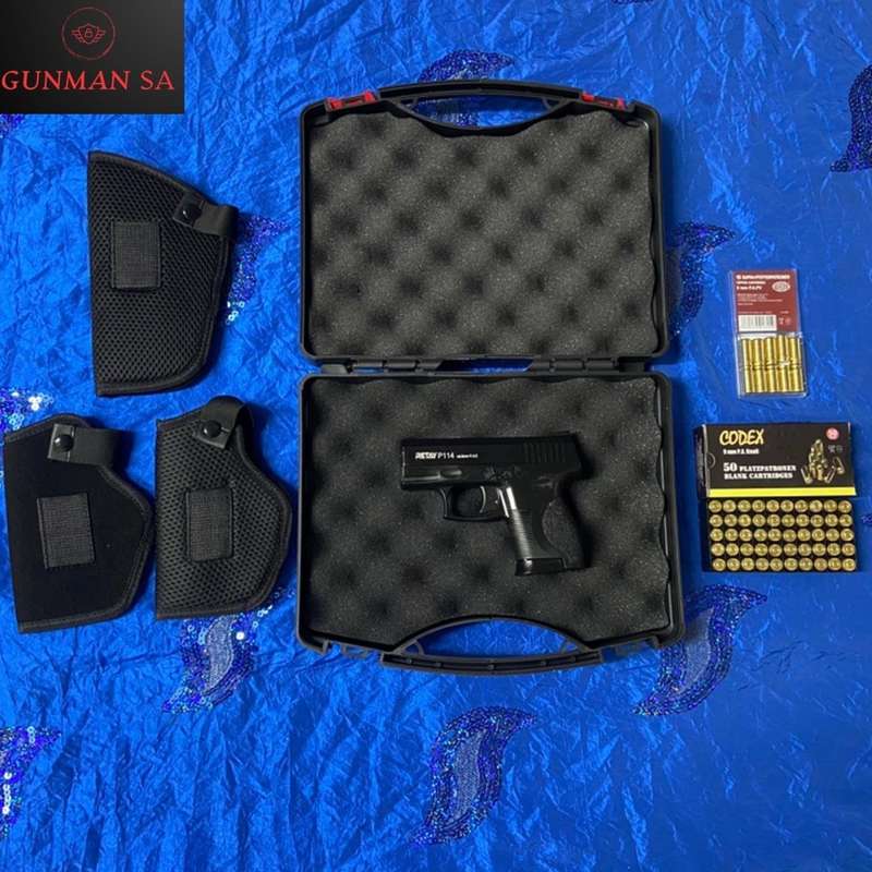 Retay P114 Black Mini Glock Blank/Pepper Gun (Semi Auto|5+1|9mm PAK)