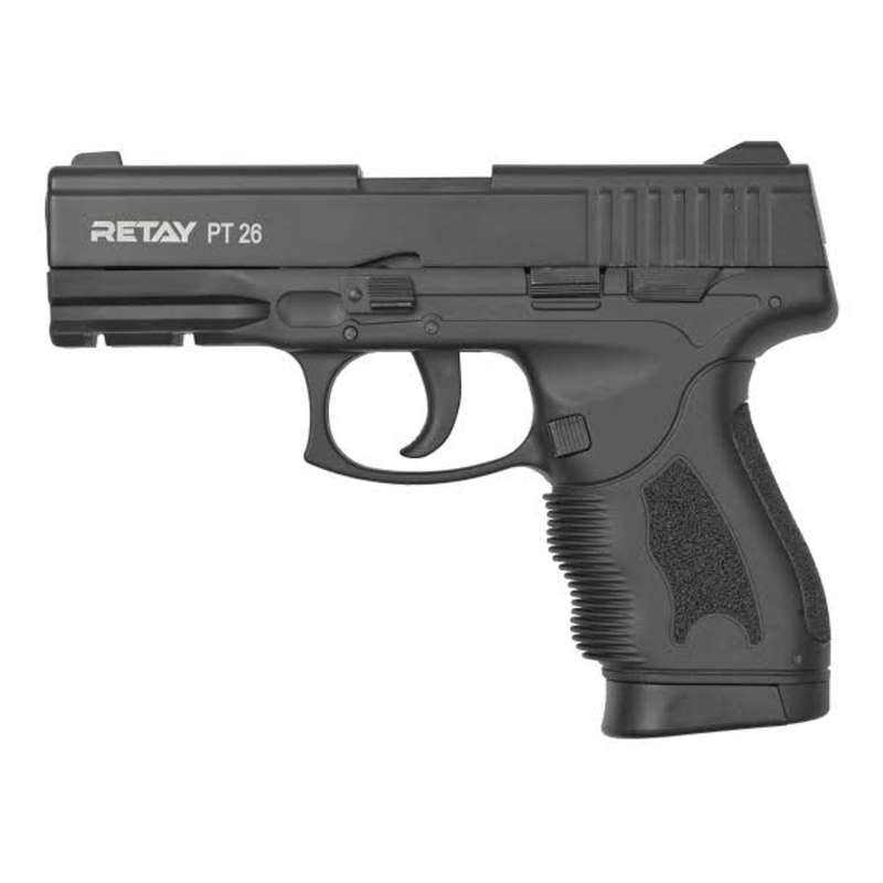Retay PT26 Black Blank/Pepper Gun (Full-Semi Auto|14+1|9mm PAK)