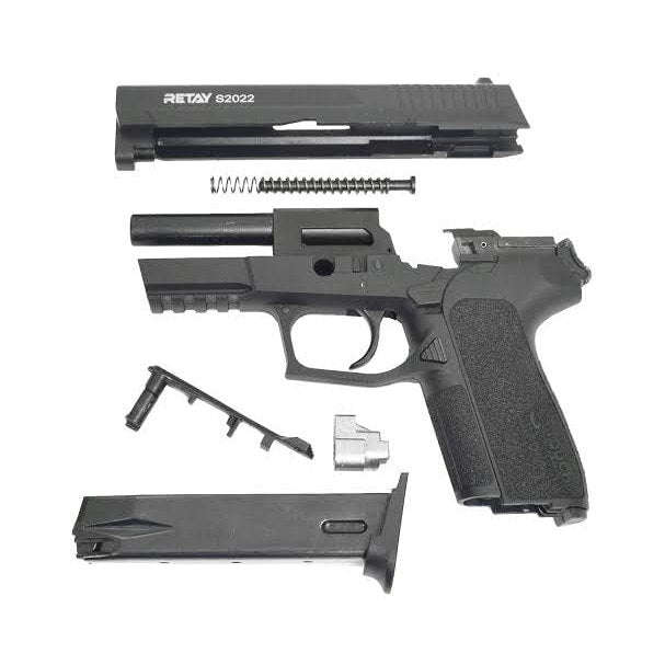 Retay S2022 Black Blank/Pepper Gun (Semi Auto|14+1|9mm PAK)