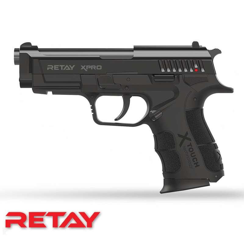 Retay XPRO Black Blank/Pepper Gun (Semi Auto|14+1|9mm PAK)