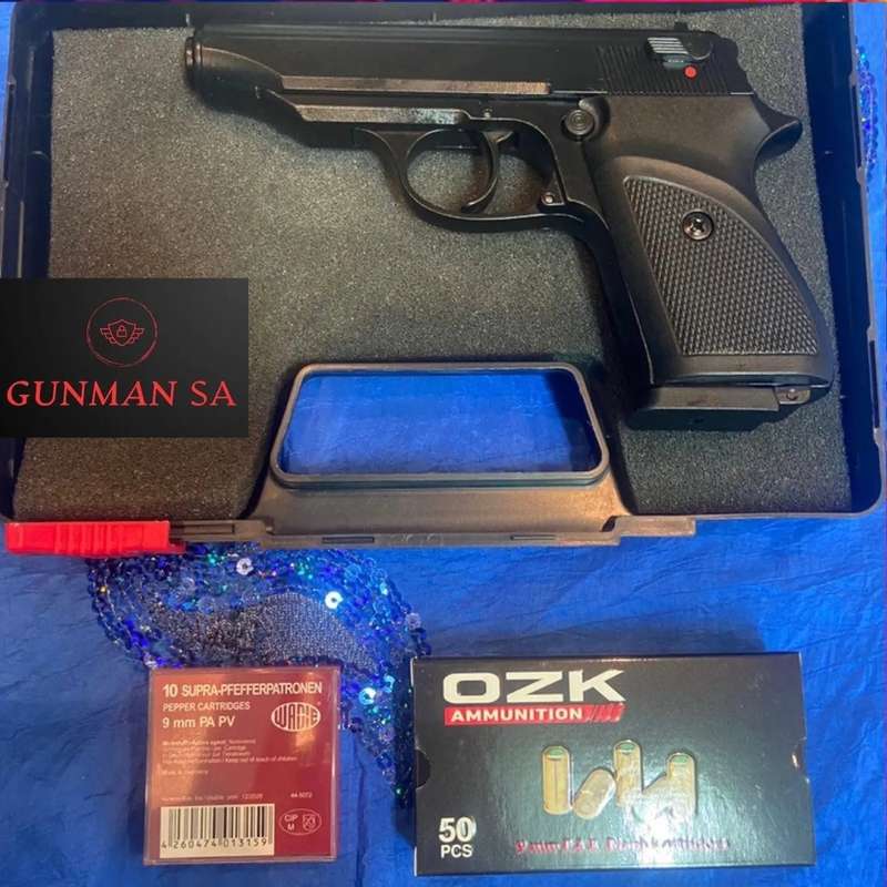 SUR 2608 Black Blank/Pepper Gun (Semi Auto|7+1|9mm PAK)