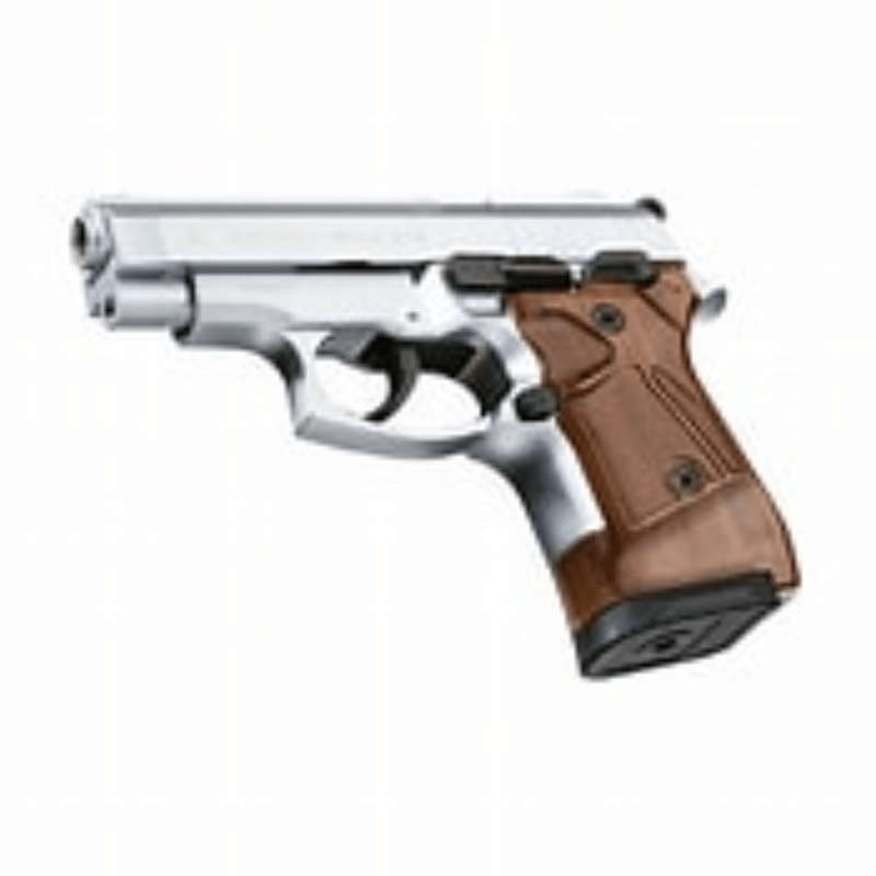 Zoraki Mod 914-T Mat Chrome Blank/Pepper Gun (Semi Auto|14+1|9mm PAK)