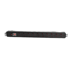 Cabinet 1.5U PDU 19 10-Way 16A SA Outlet incl On/Off Switch Part No: CA114-2