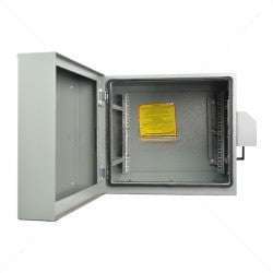Cabinet 2U Wall Mount Outdoor 600x450mm IP55 Grey Part No: CA104-2