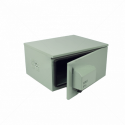 Cabinet 4U Wall Mount Outdoor 600x450mm IP55 Grey Part No: CA102-4