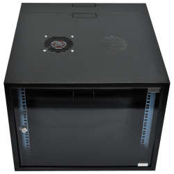 Cabinet 9U Wall Box Swingframe 600mm incl Fan & Power Part No: CA103