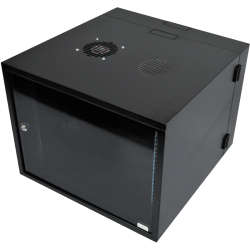 Cabinet 9U Wall Box Swingframe 600mm incl Fan & Power Part No: CA103
