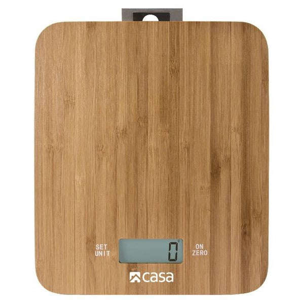 CASA ELECTRONIC BAMBOO KITCHEN SCALE