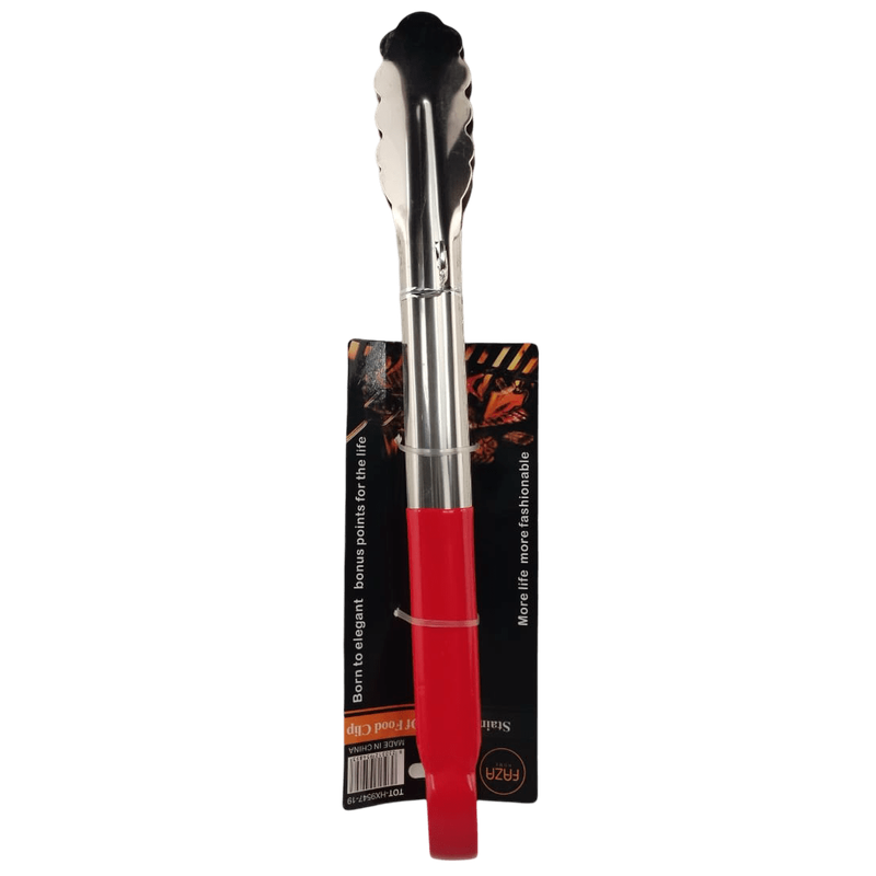 Casey Faza BBQ Stainless Steel 30cm Braai Tongs - Durable and Comfortable Grilling Tool
