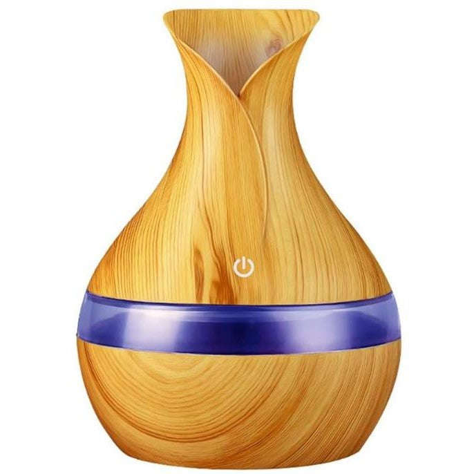 Casey Ultrasonic Aroma Portable Humidifier - Light Wood Grain Design