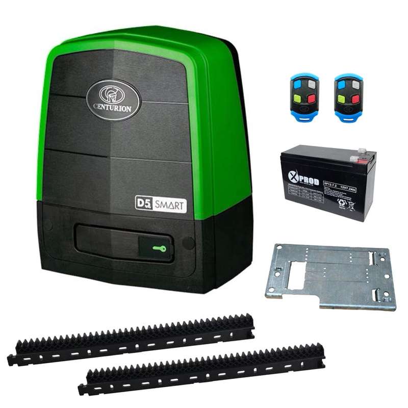 Centurion Sliding Gate Kit D5 EVO SMART with Battery and Rack