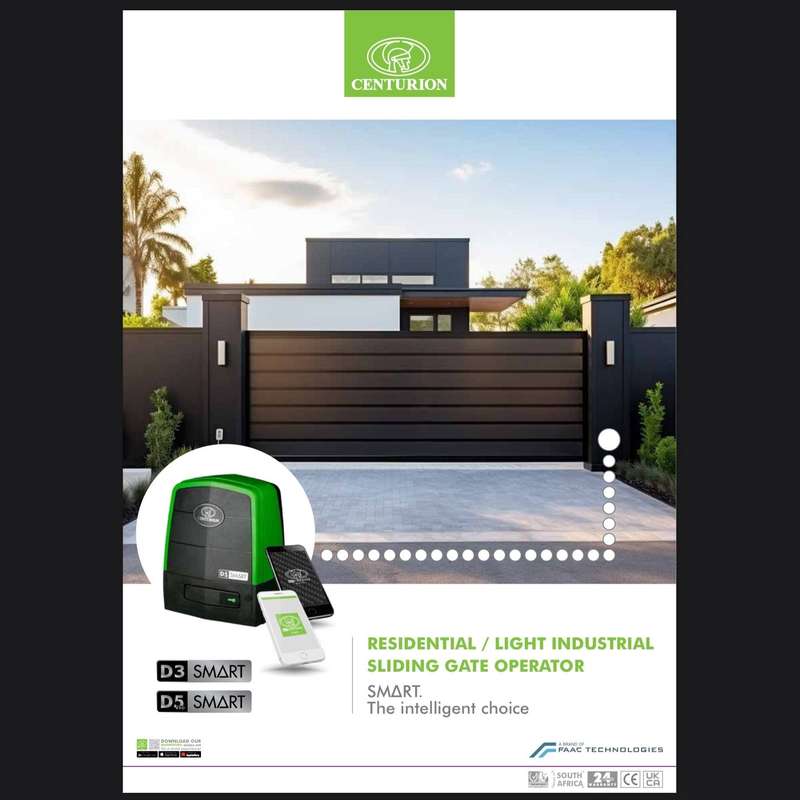 Centurion D5 EVO SMART 12V Sliding Gate Motor with 2x TX4 Nova