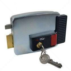 CISA Electric Rim Gate Lock Inward Open LHS with Push Button 12VAC Part No: LK99