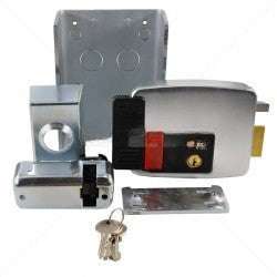 CISA Electric Rim Gate Lock Inward Open RHS with Push Button 12VAC Part No: LK98