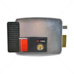 CISA Electric Rim Gate Lock Inward Open RHS with Push Button 12VAC Part No: LK98