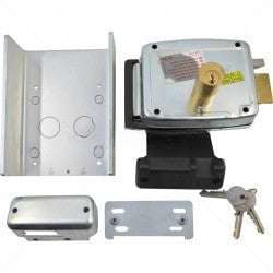 CISA Electric Rim Gate Lock Outward Open LHS with Push Button 12VAC Part No: LK101