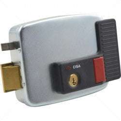 CISA Electric Rim Gate Lock Outward Open LHS with Push Button 12VAC Part No: LK101