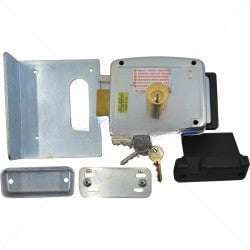 CISA Electric Rim Gate Lock Outward Open RHS with Push Button 12VAC Part No: LK100