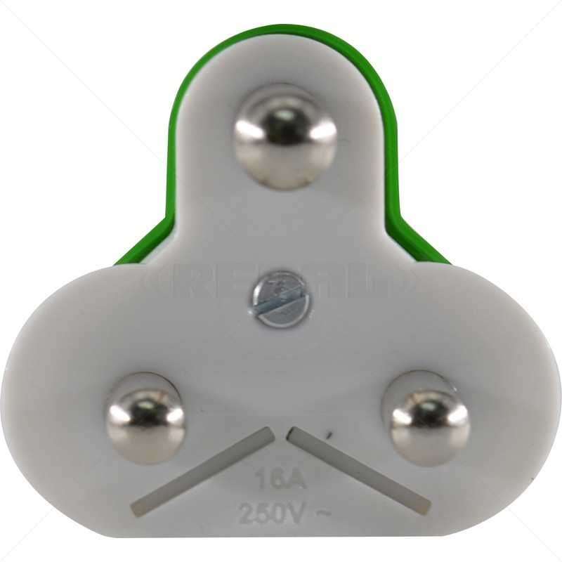 Clearline Mains Protect 16A Std Plug LED (Green)