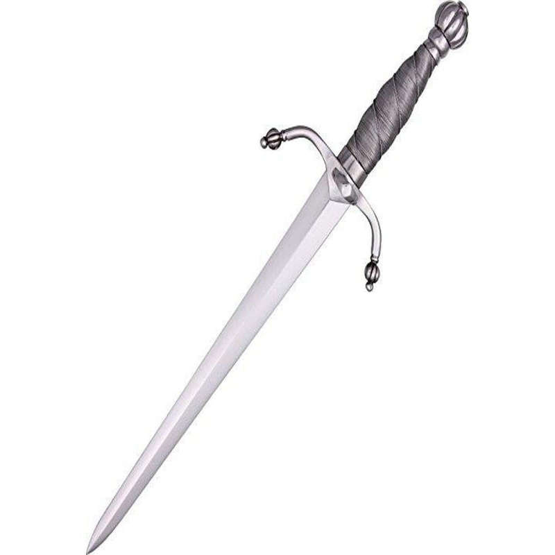 Cold Steel Colichemarde Dagger with Uniquely Shaped Blade,Silver Artifact
