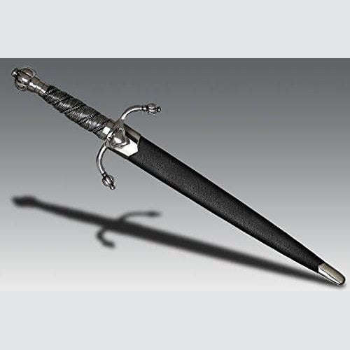 Cold Steel Colichemarde Dagger with Uniquely Shaped Blade,Silver Artifact
