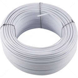 4 Core White Comms Cable  100m Roll (Bare Copper, Low Voltage)