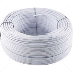 4 Core White Comms Cable  100m Roll (Bare Copper, Low Voltage)