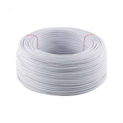 6 Core White Comms Cable  100m Roll (Bare Copper, Low Voltage)