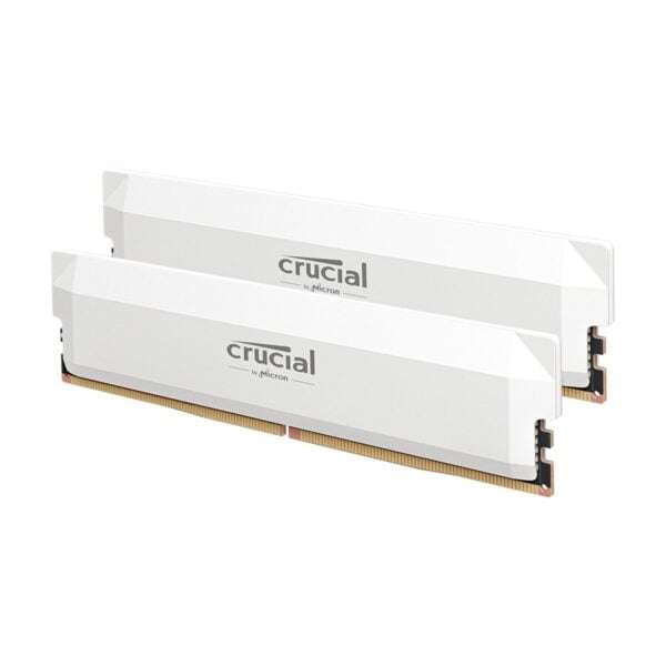 Crucial Pro DDR5-6400 64GB Overclocking Memory Kit  White