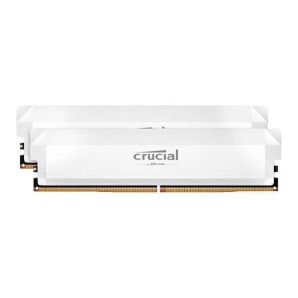 Crucial Pro DDR5-6400 64GB Overclocking Memory Kit  White