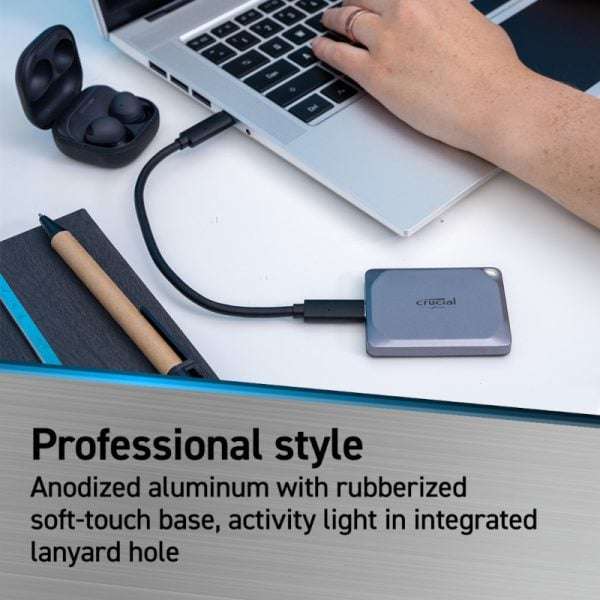 Crucial X9 Pro 2TB Type-C Portable SSD - High-Speed External Storage