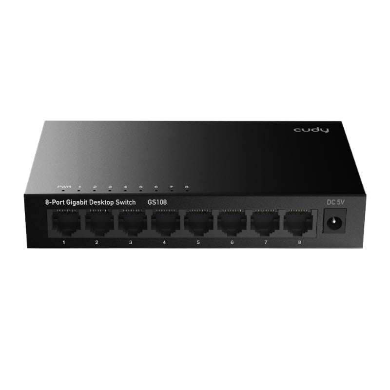 Cudy 8-Port Gigabit Metal Switch  Reliable and Durable Networking Solution