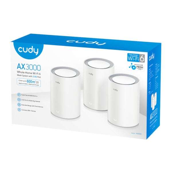 Cudy AX3000 Wi-Fi 6 Mesh Kit 3 Pack  White