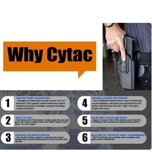 Cytac CZ P10 C I Mini Guard Claw G3 Holster HS IWB