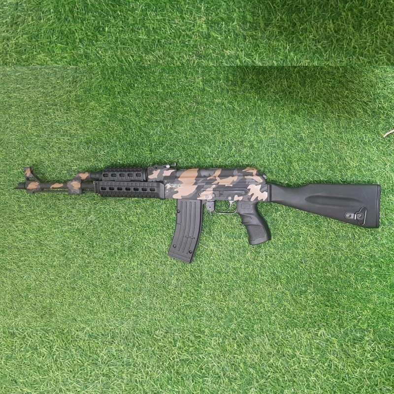 Daglioglu Ak47 CAMO Blank/Pepper Rifle 2 Mags (Full-Semi Auto|15+1|9mm PAK)