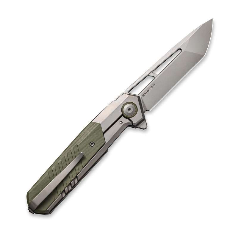 WEKNIFE Arsenal Flipper & Thumb Hole Knife Titanium & G10 Handle (3.56" CPM 20CV Blade) WE20073-1