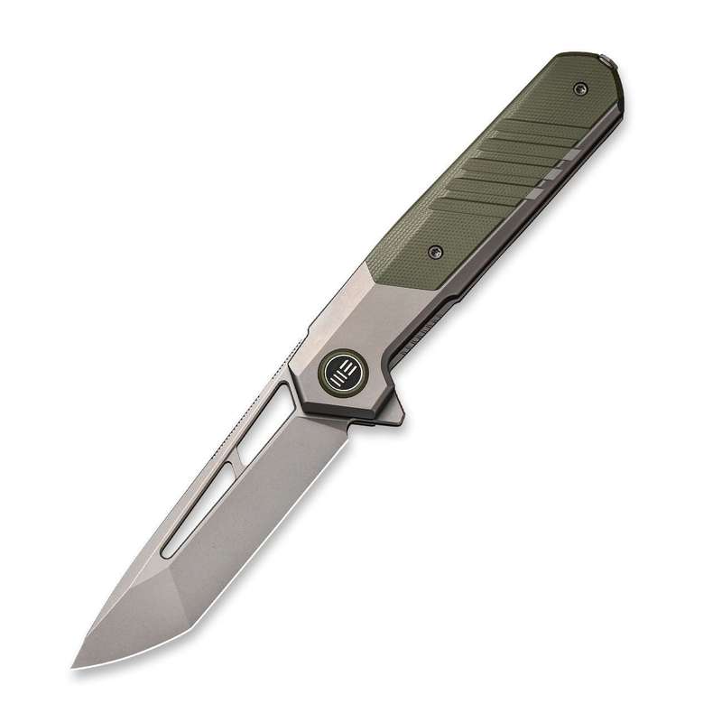 WEKNIFE Arsenal Flipper & Thumb Hole Knife Titanium & G10 Handle (3.56" CPM 20CV Blade) WE20073-1