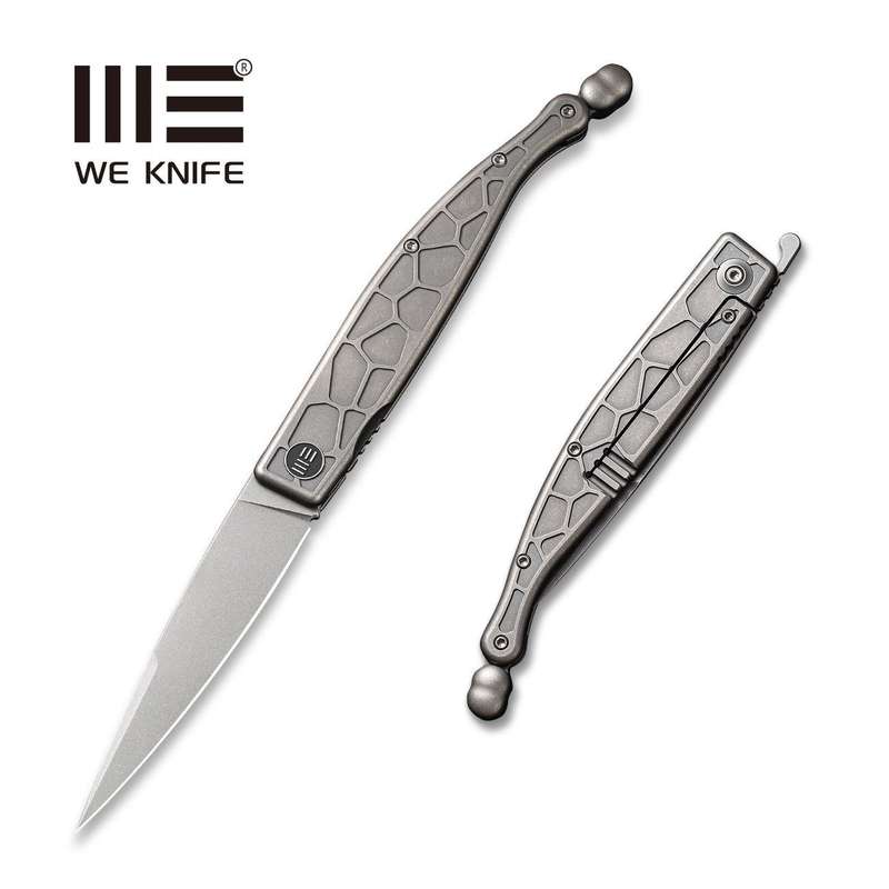 WEKNIFE Roman Front Flipper Knife Titanium Handle (3.95" CPM S35VN Blade) 2008B