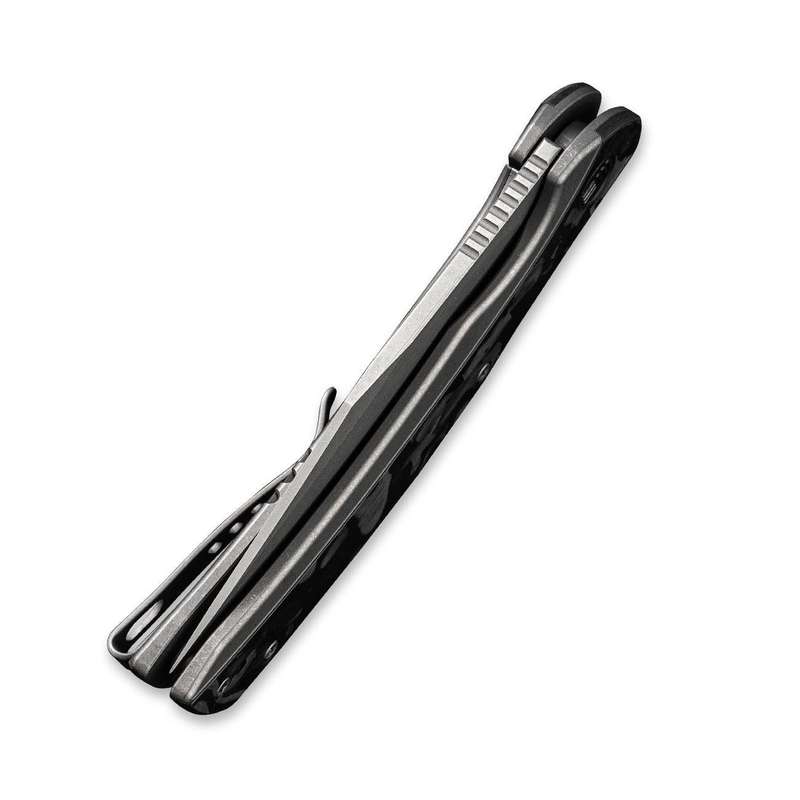WEKNIFE Snick Flipper Knife Titanium & Carbon Fiber Handle (3.47" CPM 20CV Blade) WE19022F-2