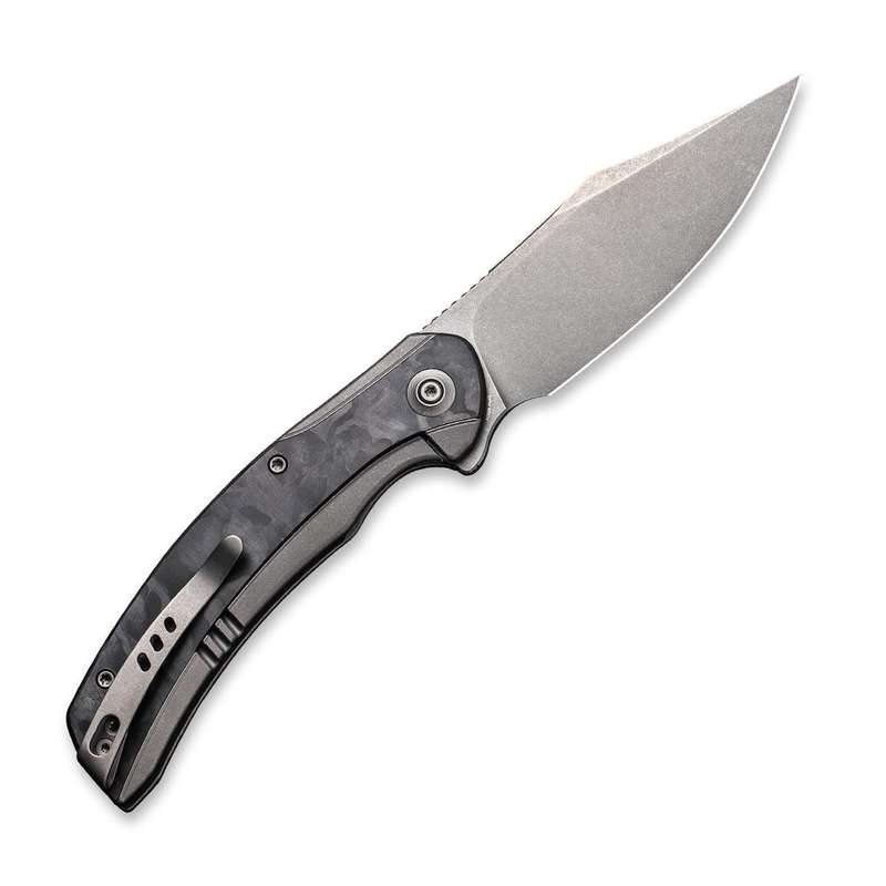 WEKNIFE Snick Flipper Knife Titanium & Carbon Fiber Handle (3.47" CPM 20CV Blade) WE19022F-2