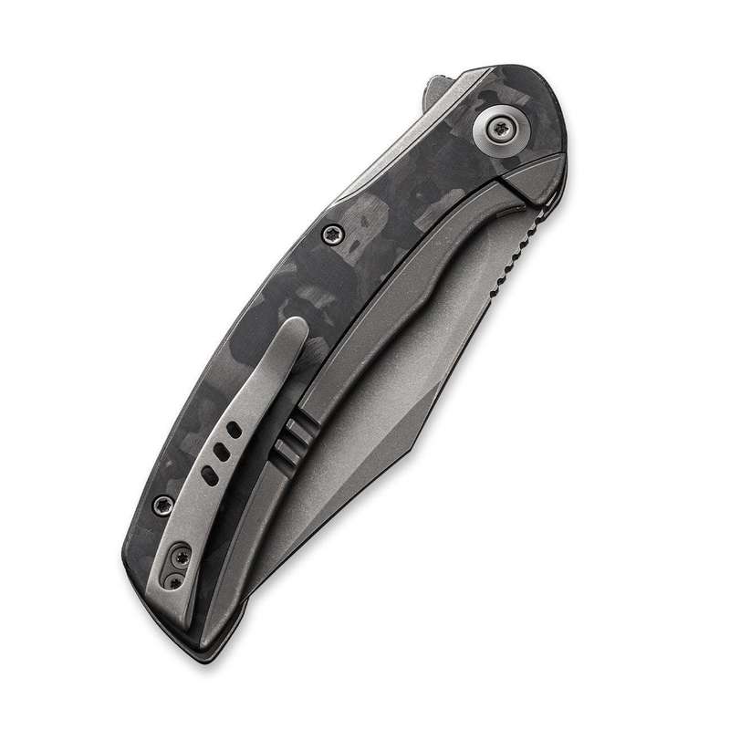 WEKNIFE Snick Flipper Knife Titanium & Carbon Fiber Handle (3.47" CPM 20CV Blade) WE19022F-2