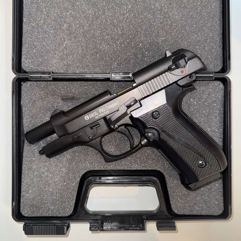Ekol Firat Compact Black Blank/Pepper Gun (Semi Auto|15+1|9mm PAK) - GSA
