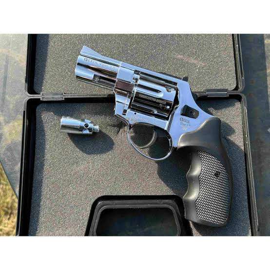 Ekol Viper 2.5" Chrome Blank/Pepper Gun (Semi Auto|6 Rounds|9mm PAK|Revolver)