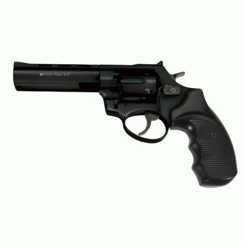 Ekol Viper 4.5" Black Blank/Pepper Gun (Semi Auto|6 Rounds|9mm PAK|Revolver)