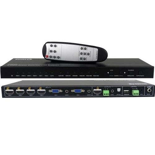 Ellies 6 Input Collaboration Switcher Scaler With 4K HDMI  Versatile AV Solution for Professio...