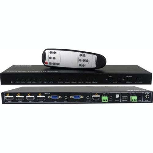 Ellies 6 Input Collaboration Switcher Scaler With 4K HDMI  Versatile AV Solution for Professio...