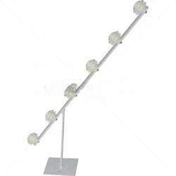 6-Line TPole White Fence Pole - Durable and Professional Fencing Solution